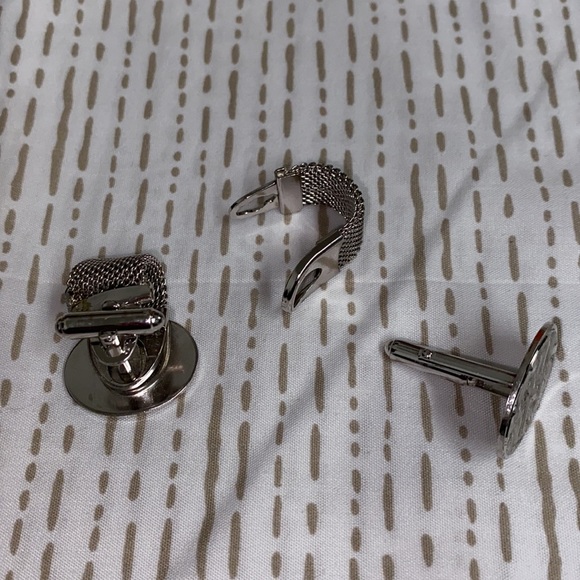 men’s silver cuff link - Picture 4 of 4